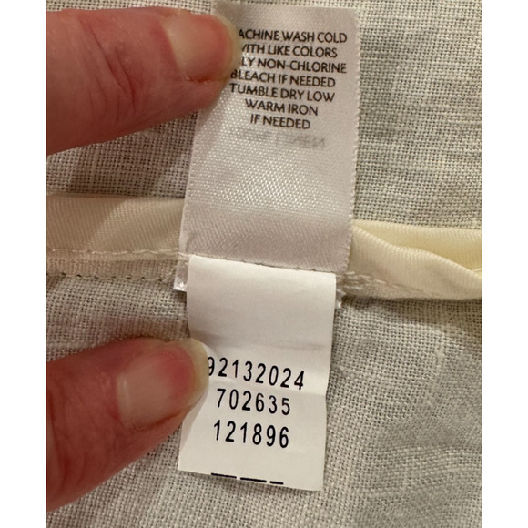 J Jill Blazer Womens Ivory Linen Single Button Pockets Lightweight Jacket XL NWT - Picture 10 of 11